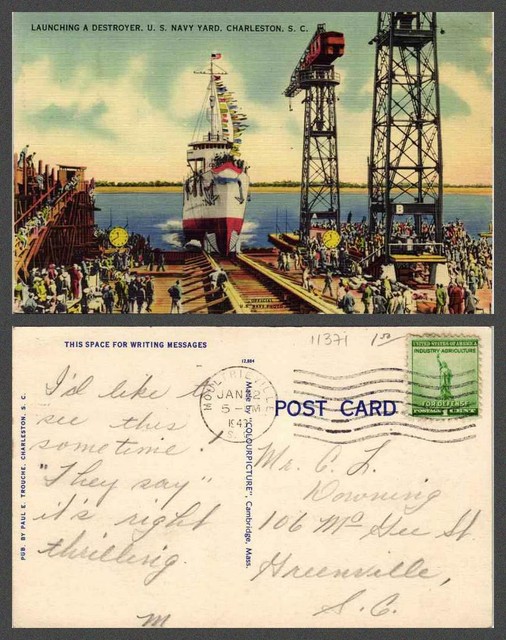 SOUTH CAROLINA Charleston VINTAGE POSTCARD eBay