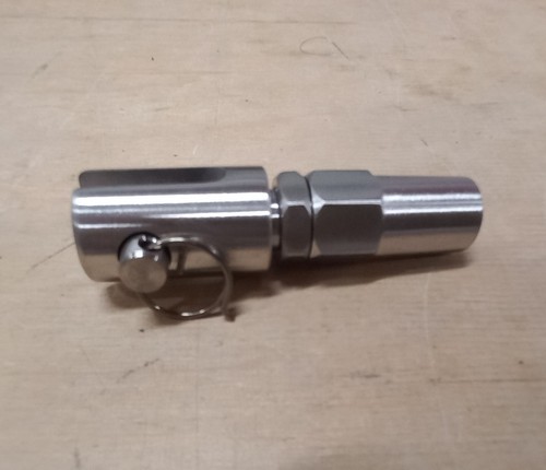 Embout À Sertir Manuel À Chape Pour Câble de 4mm Inox A2 Satiné Garde Corps - Imagen 8 de 9