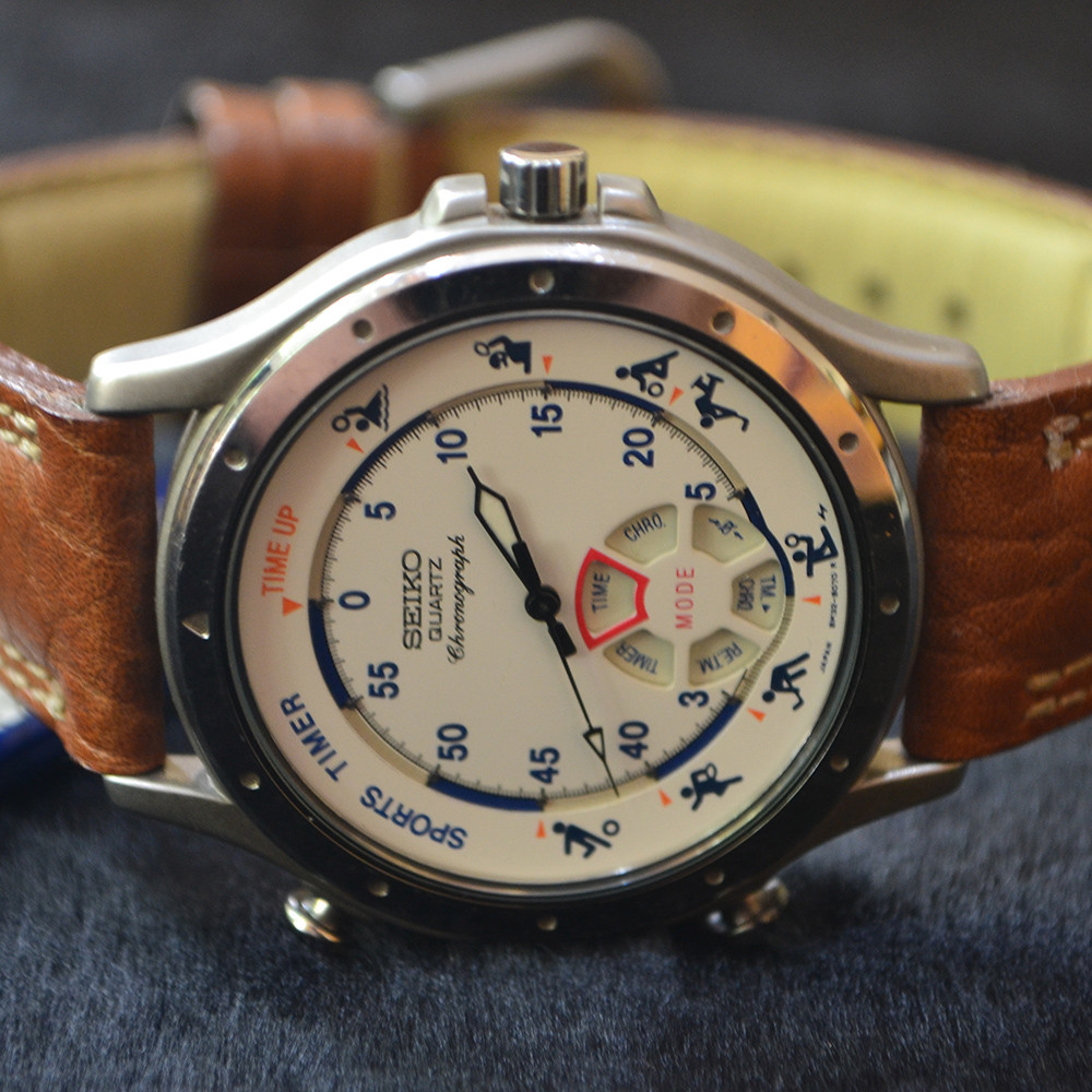 Seiko 8m32-8030 sxjn54f1 reloj hombre vintage cronometro mejorofertarelojes