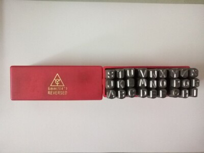 Reversed Steel Letter Stamps Punch Dies Set Select the size 27pcs