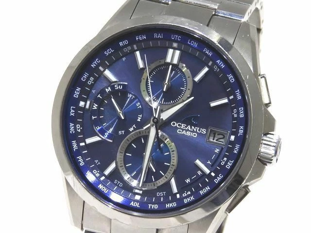 CASIO Oceanus OCW-T2600-2A2JF blue Dial Solar Powered Radio Men's Watch