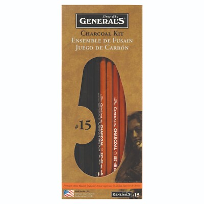 General Pencil Kohle Zeichenstift Kit #15 Set General's, 13 Stück, UK