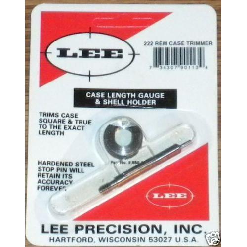 Lee Precision Case Length Gage and Shellholder for 222 Remington
