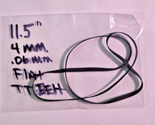 One 11.5 Inch 292mm x 4mm x .6mm Audio / Video Flat Rubber Turntable Belt