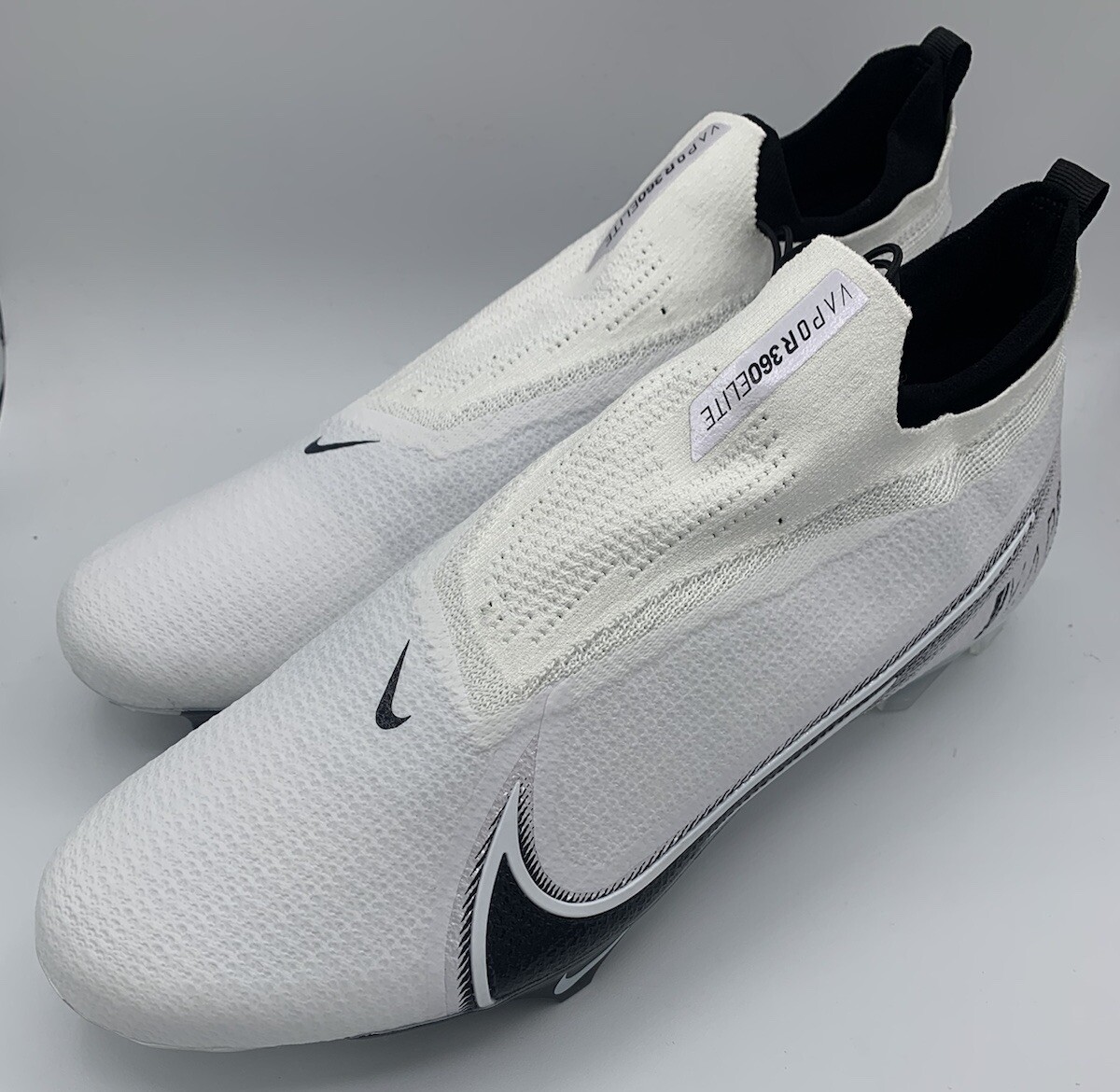 Nike Vapor Edge Elite 360 Flyknit Football Cleats White  display picture 3