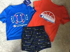 New Boy s Blue Red Champion 3 pc set size 5