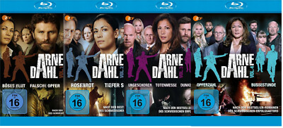 Arne Dahl - (Vol. 1+2+3+4) - Malin Arvidsson - 10 Blu Ray - 4 Boxen
