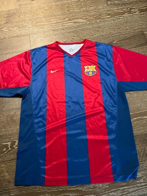 VTG Nike 2001-2002 FC Barcelona Barca FCB Jersey Shirt
