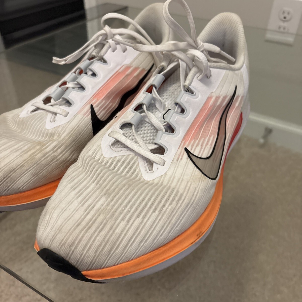 Size 13 - Nike Air Winflo 9 White Bright Orange‎ Yellow Clean Nike Winflo 9  main image 3