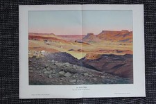 Die lybische Wüste Libyen Wüstenlandschaft FARBDRUCK von 1903 Wilhelm Kuhnert