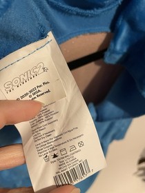 SONIC 2 The Hedgehog Deluxe Childs Costume Large 10/12 Kids Inflatable Head READ