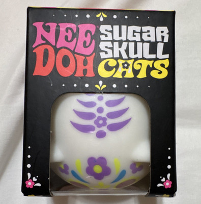 Schylling Nee Doh Sugar Skull Cats Squishy Squeeze Toy Multicolor Ages 3+
