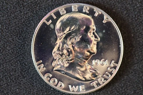 1961 PROOF Franklin Half Dollar 90% Silver *BF10