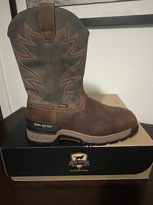 Redwing Irish Settler Safety Boots  Cowboy Pull On Size 10.5 Men s in Composite 