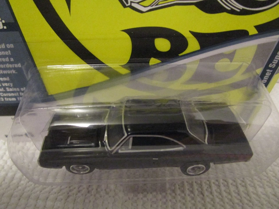 Johnny Lightning Muscle Cars EE. UU. 1970 Dodge Coronet Super Bee negro 1:64 edición limitada Foto 3 de 4