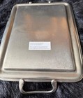 Pottery Barn Pewter 12  x 9  inch Handled tray — photo 2