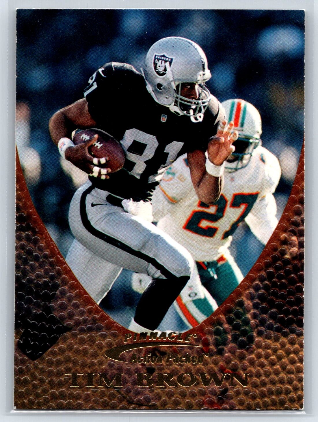 1997 Action Packed Tim Brown Oakland Raiders #80