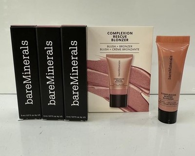 bareMinerals Complexion Rescue -MINI Blonzer -Kiss of Mauve -0.17 oz - 3pc Set