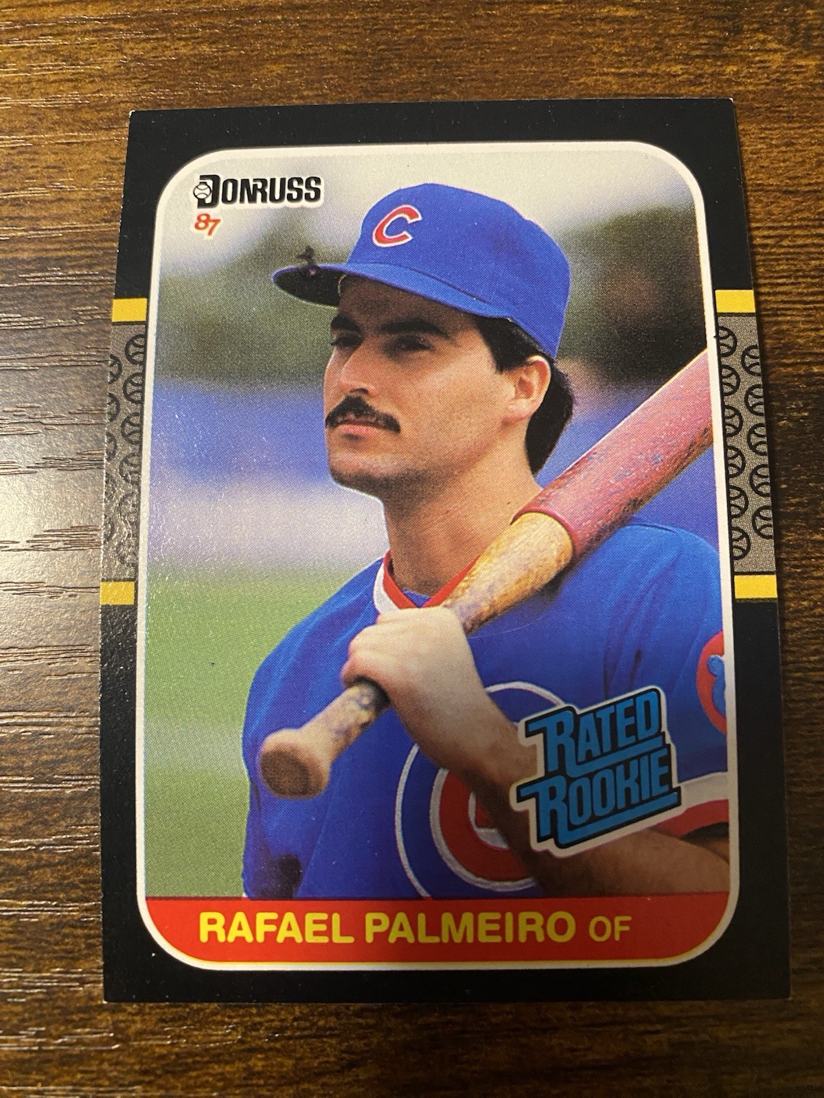 1987 Donruss Baseball Rafael Palmeiro Rookie Card #43 NM Cubs