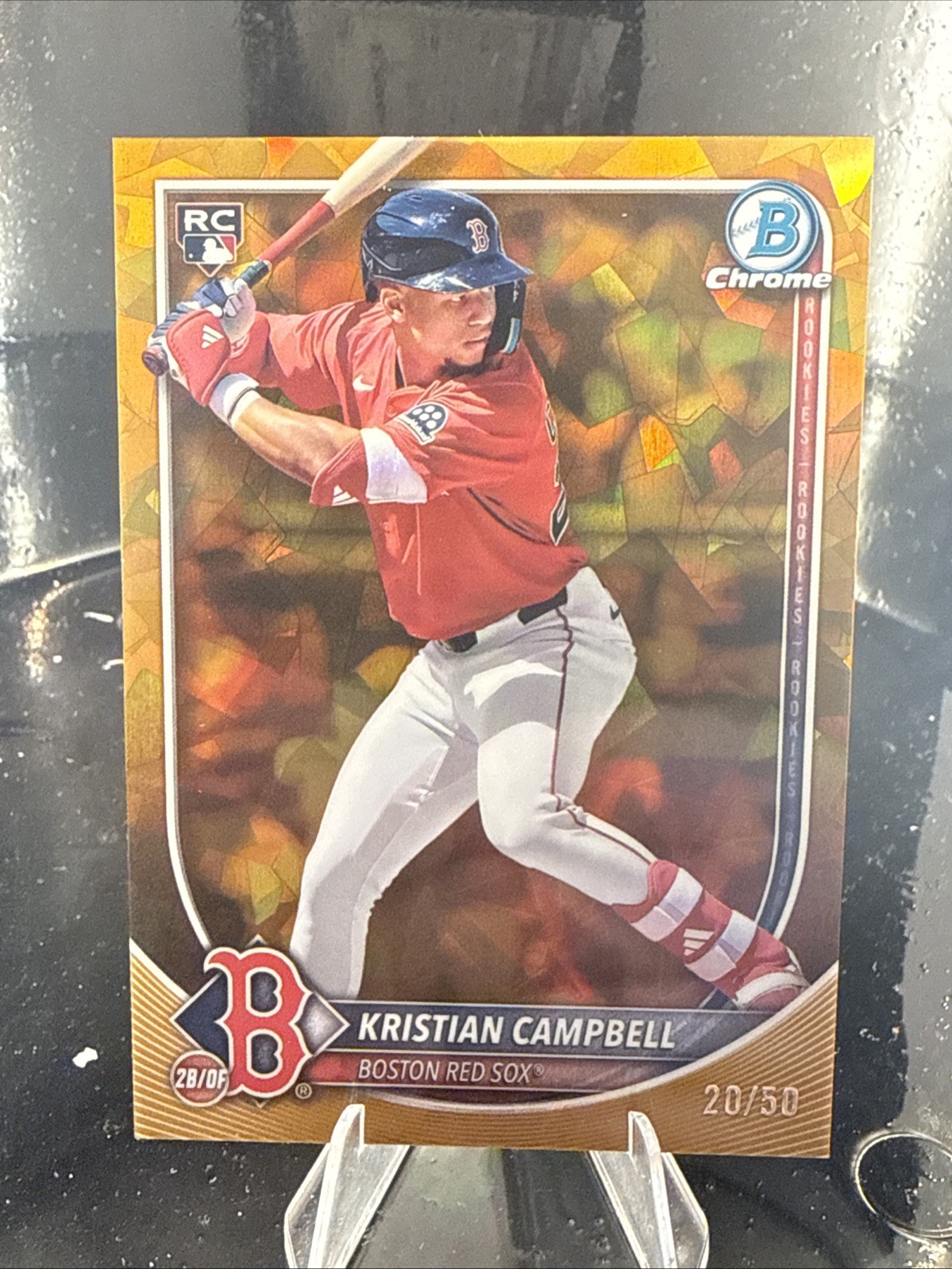 2025 Bowman Chrome Sapphire Edition - Kristian Campbell #58 Gold /50 (RC)
