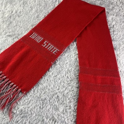 Ohio State Buckeyes Scarf Red Gray One Size OSU Winter Fall Supporter SGA