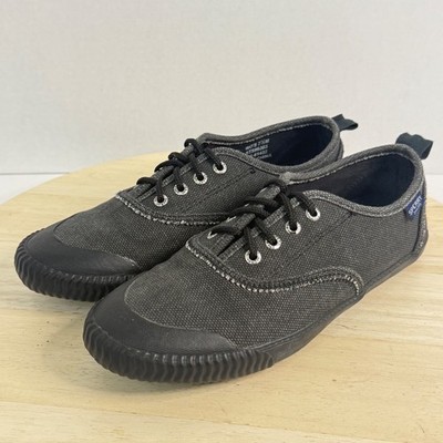 SPERRY Women's Shoes Top-Sider Sayel Clew Sneakers Gray Canvas Slip-On Size 7.5M