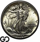 1939 Walking Liberty Half Dollar, Lustrous Gem BU++