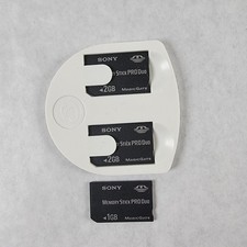Sony 2GB, 1GB Memory Stick PRO Duo MagicGate Lot of 3 Camera PSP OEM 5GB total