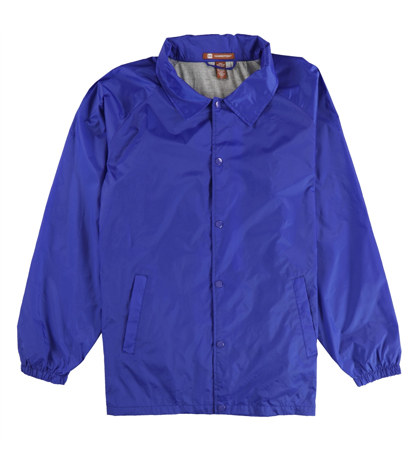 Harriton Mens Basic Raincoat, Blue, X-Large