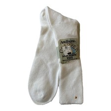 VTG 70s Socks Andhurst Dress NWT 13-15 White Orlon Acrylic USA NOS Clipper 80's