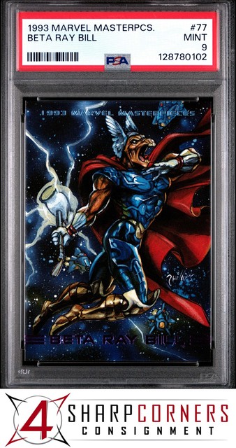 1993 MARVEL MASTERPIECES #77 BETA RAY BILL PSA 9
