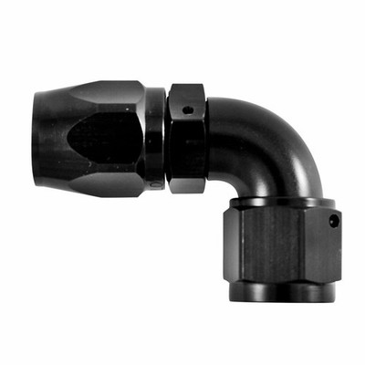 Moquip Race/Rally schwarze Legierung 90 Grad weibliche Schlauchendverschraubung - 6 JIC