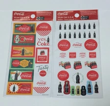 DAISO Coca-Cola Sheet Sticker A.B Set JAPAN Brand New