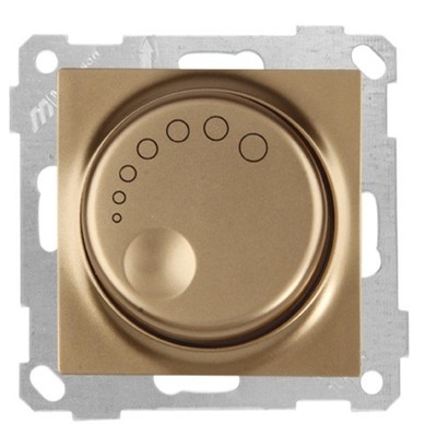 Dimmer 600W Gold Unterputz Lichtdimmer Drehdimmer Schalter CANDELA