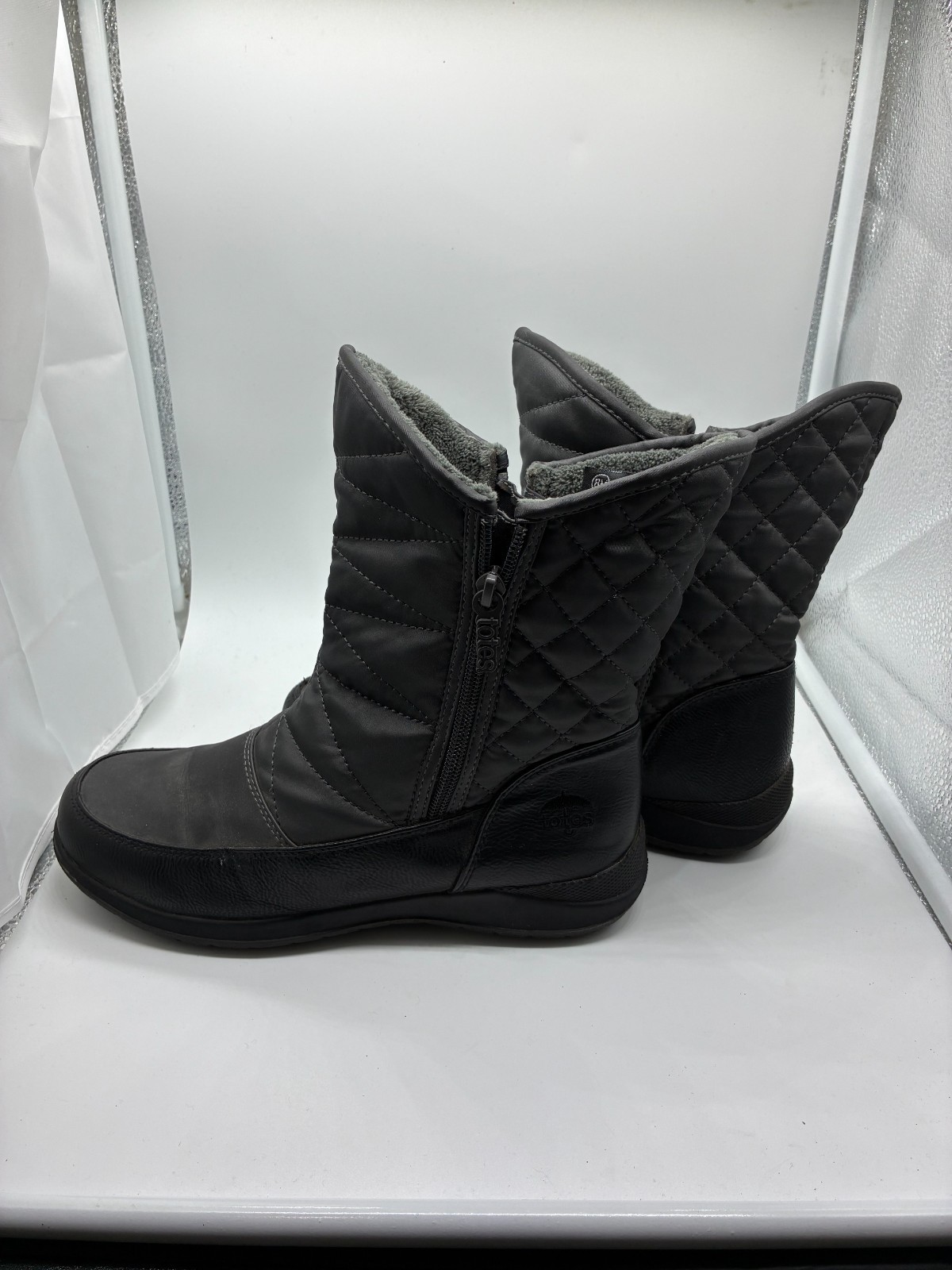 SAOLA Stivali invernali donna Totes impermeabili isolati taglia 8 trapuntati suola antiscivolo