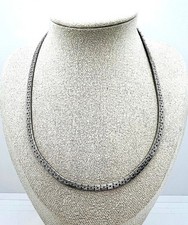 Antike 835 Silber Collier Kette 41 cm Damen Halskette Kastenglieder Vintage