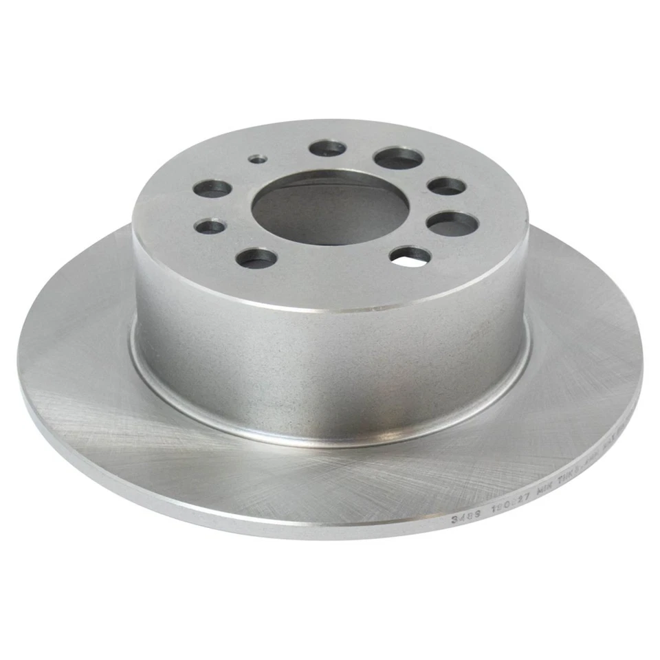 Kit de rotor de freno y pastillas de freno de cerámica traseras izquierda derecha TRQ para Volvo Foto 3 de 4