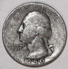 1950-D Washington Quarter - Fine - #3033EA
