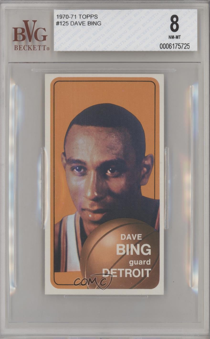 1970-71 Topps Dave Bing #125 BVG 8 HOF uk2