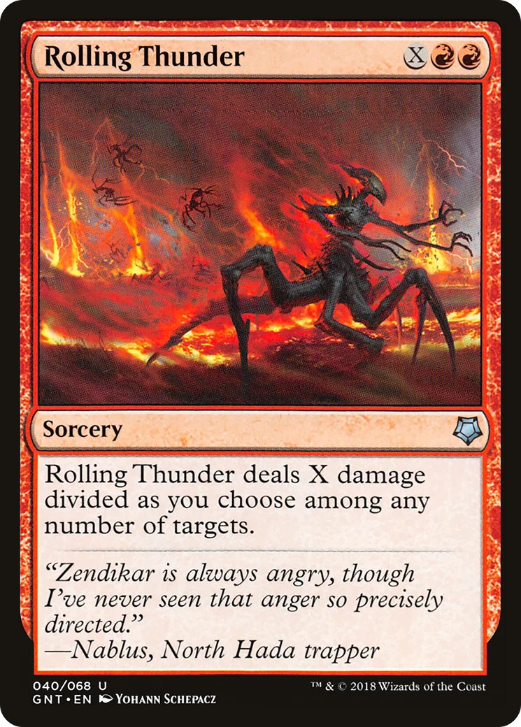 Rolling Thunder [Game Night] Magic MTG