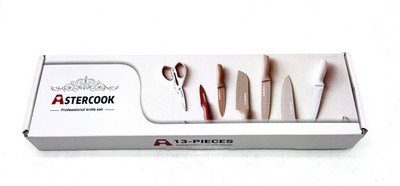 Astercook 13 Pieces Professional Kitchen Knives Set With Sheath