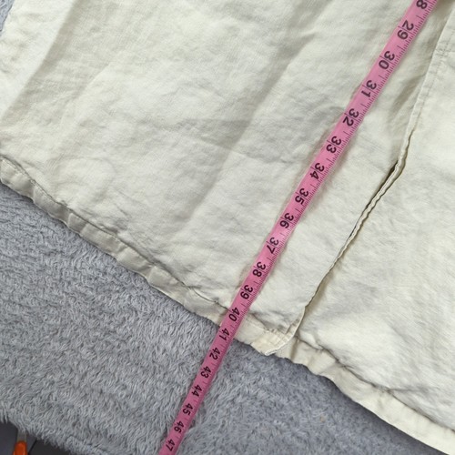 VTG Polo Jeans Co Ralph Lauren Trench Coat Mens XL Beige 100% Linen Chinstrap - Picture 11 of 17