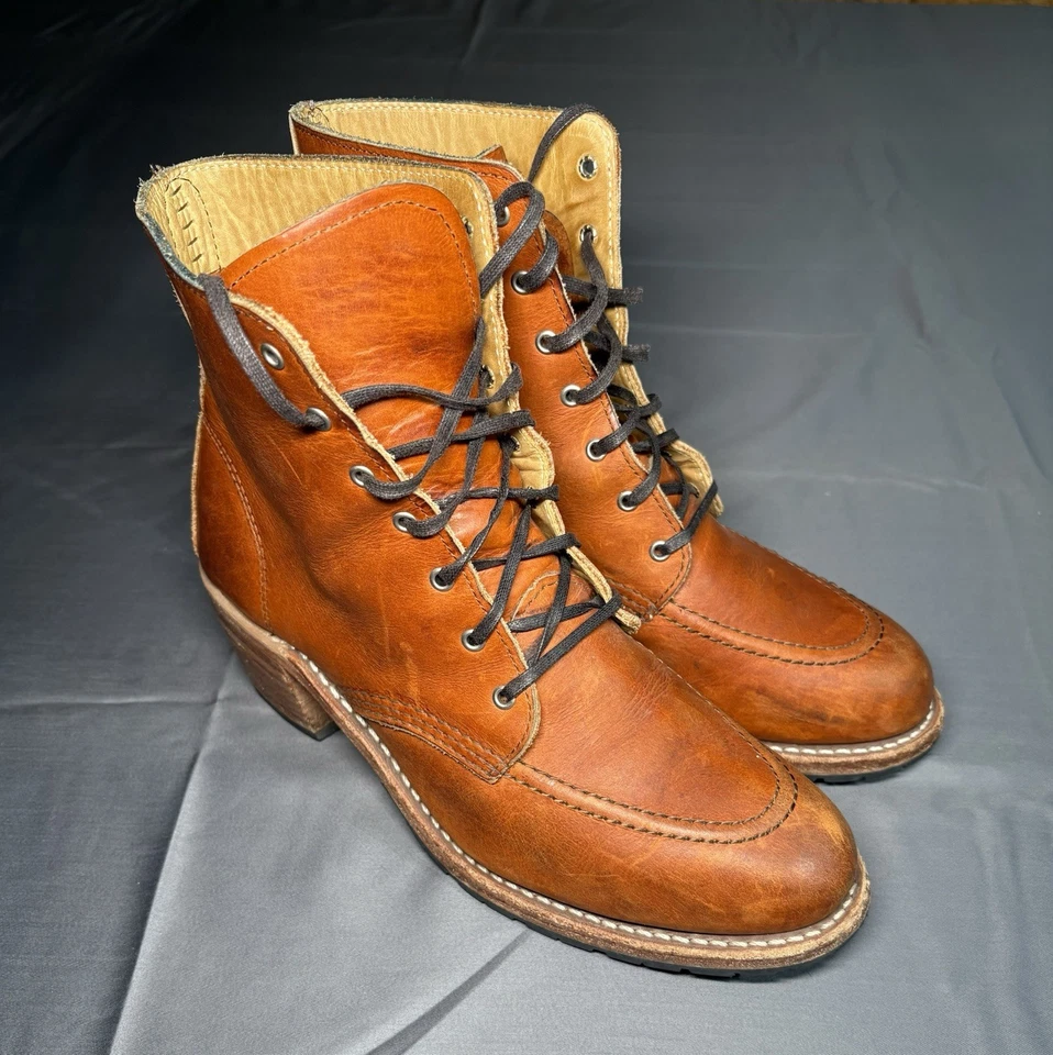 Botas de cuero Red Wing-Clara 3404 de tacón Oro Legacy para mujer talla 9 B Foto 3 de 4