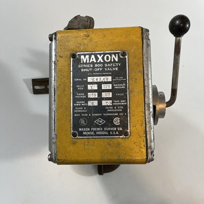 #ad Maxon 800 1” Safety Shut Off Valve 115v 125 Pressure $99.87