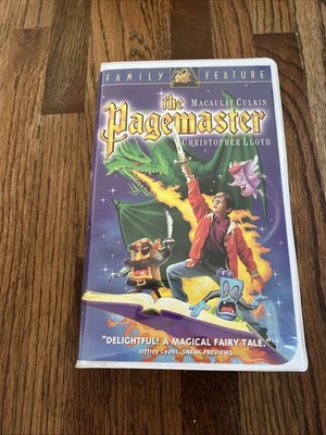 The Pagemaster VHS 1995 Macauly Culkin Christopher LLoyd