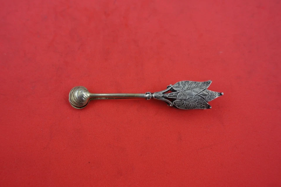 Morning Glory by Gorham Sterling Silver Sugar Spoon unusual w/ spring 3 1/4" - Image 2 of 3