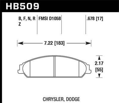 Hawk Performance HB509B.678 HPS 5.0 Bremsbeläge Für Scheibenbremsen