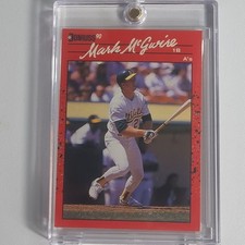 1990 Donruss Mark McGwire Oakland Athletics Base Baseball #185