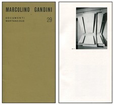 Marcolino GANDINI. Galleria Martano/Due 1971. Brochure di mostra