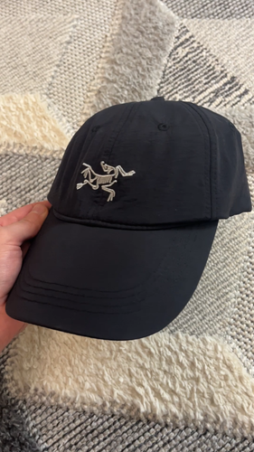 Vintage Arc'teryx Logo Baseball Cap Black Adjustable Strapback Hat Skeleton - Video 1 of 1